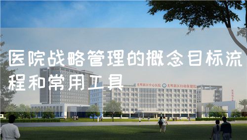 醫院戰略管理的概念目標流程和常用工具(圖1)