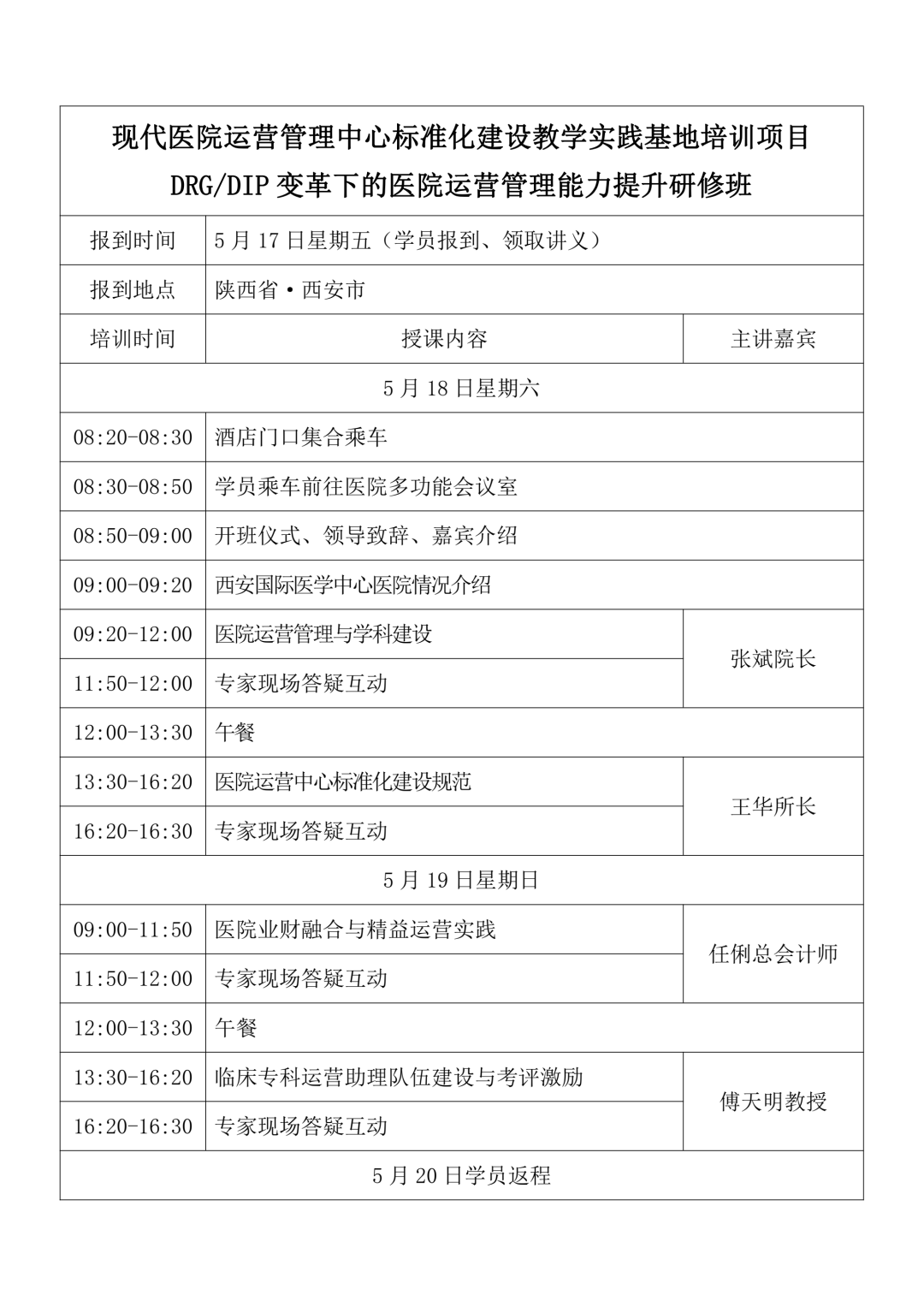 醫(yī)院運(yùn)營(yíng)管理中心標(biāo)準(zhǔn)化建設(shè)教學(xué)實(shí)踐基地培訓(xùn)項(xiàng)目《DRG/DIP變革下的醫(yī)院運(yùn)營(yíng)管理能力提升》研修班(圖1)